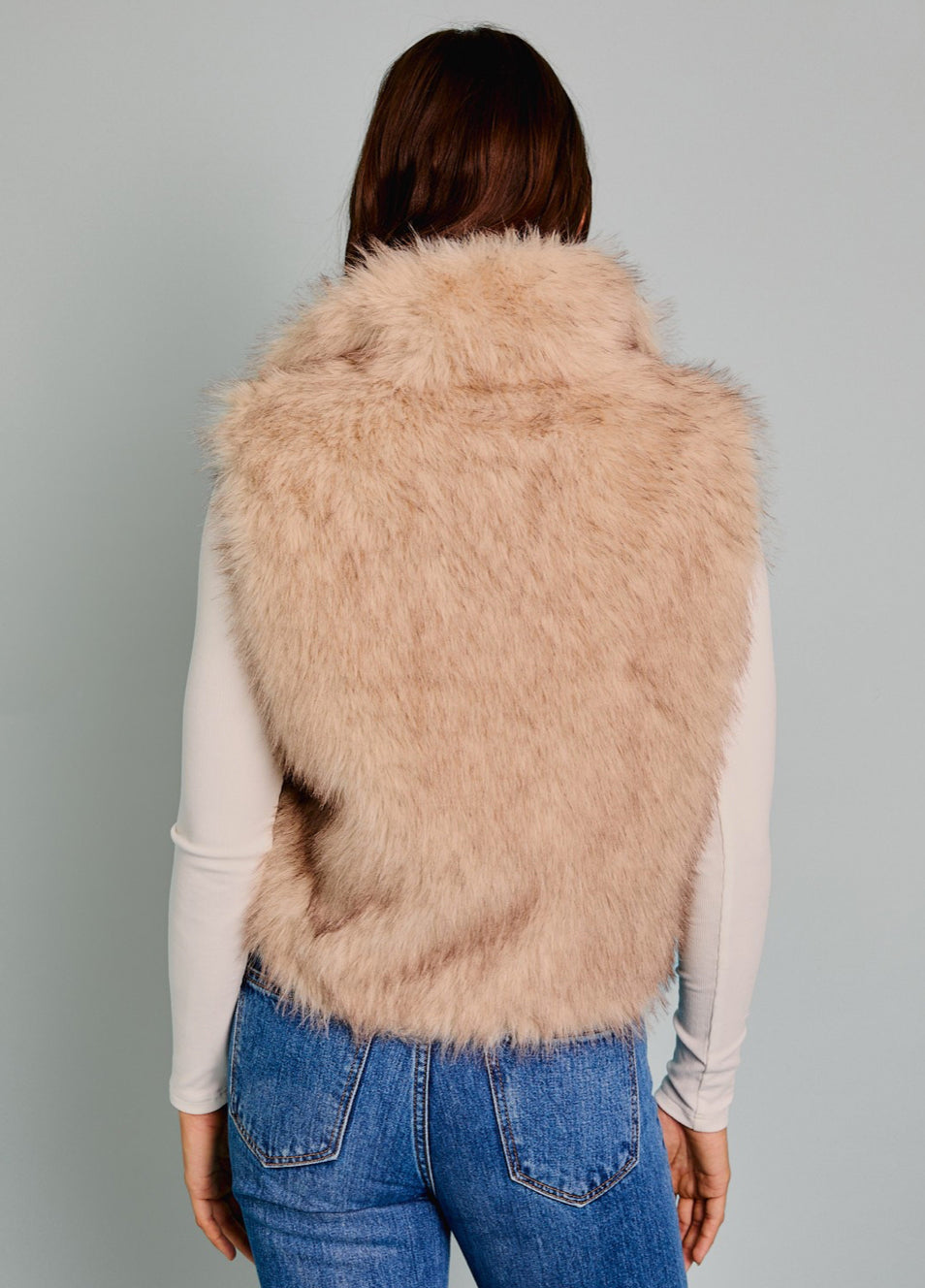 Faux Fur Sleeveless Vest