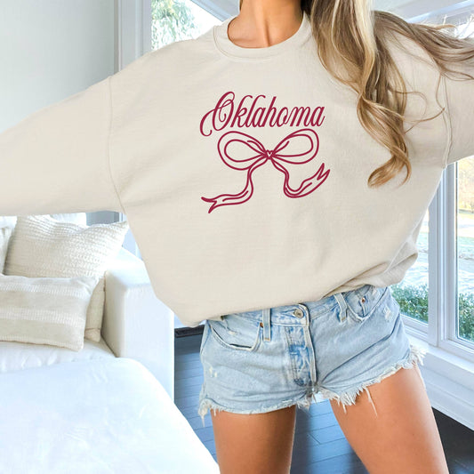 Oklahoma Coquette Game Day Sweatshirt