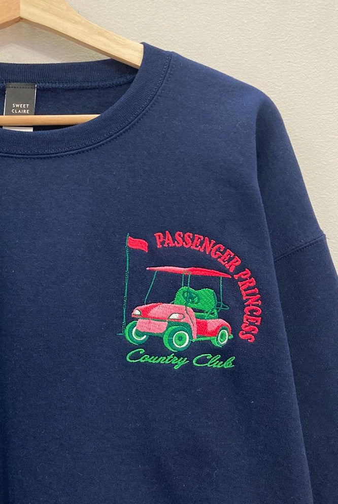 PASSENGER PRINCESS Embroidered Crewneck